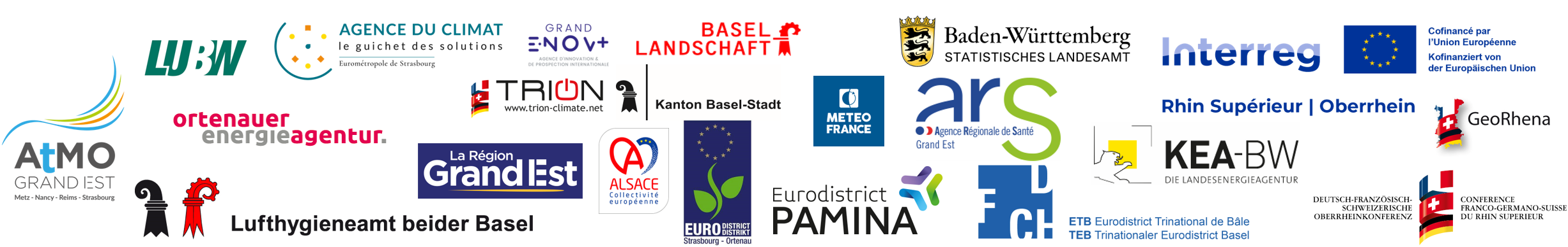 Logos partenaires Atmo-Rhena Plus