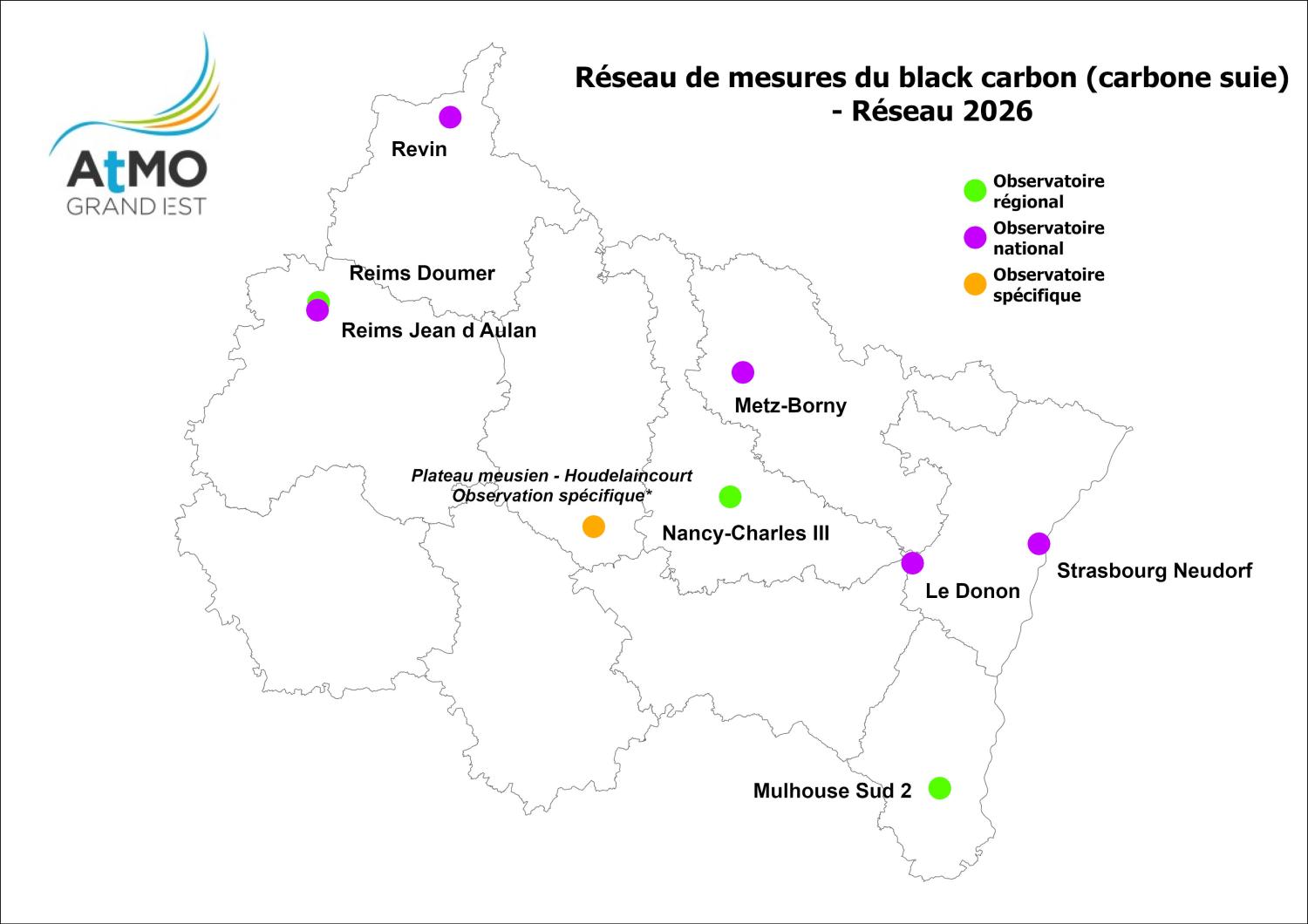 Réseau de mesures 2026 du black carbon